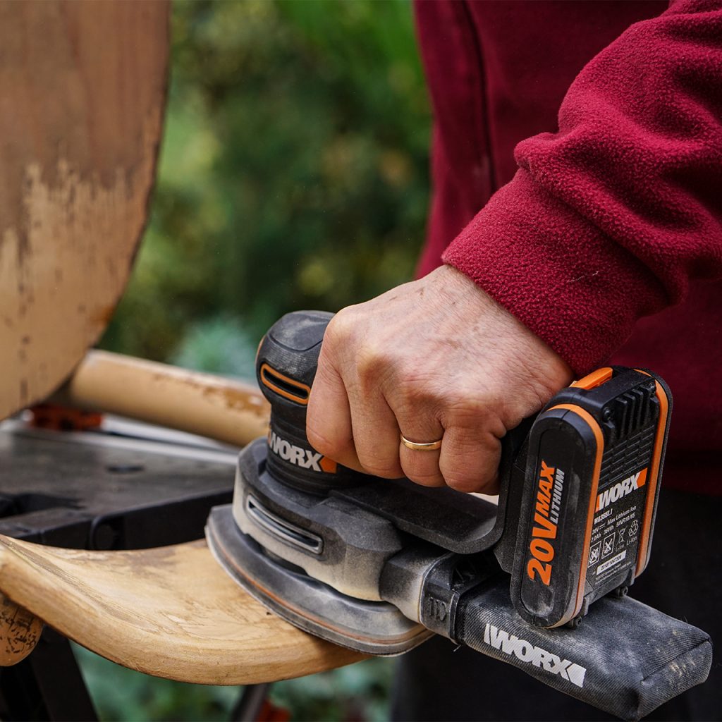 WORX 20V Detail Sander POWERSHARE Tool Only WX822.9 WORX Australia