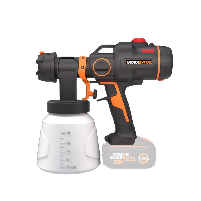 WORX 20V NITRO HVLP Paint Sprayer Brushless 2Ah POWERSHARE Kit