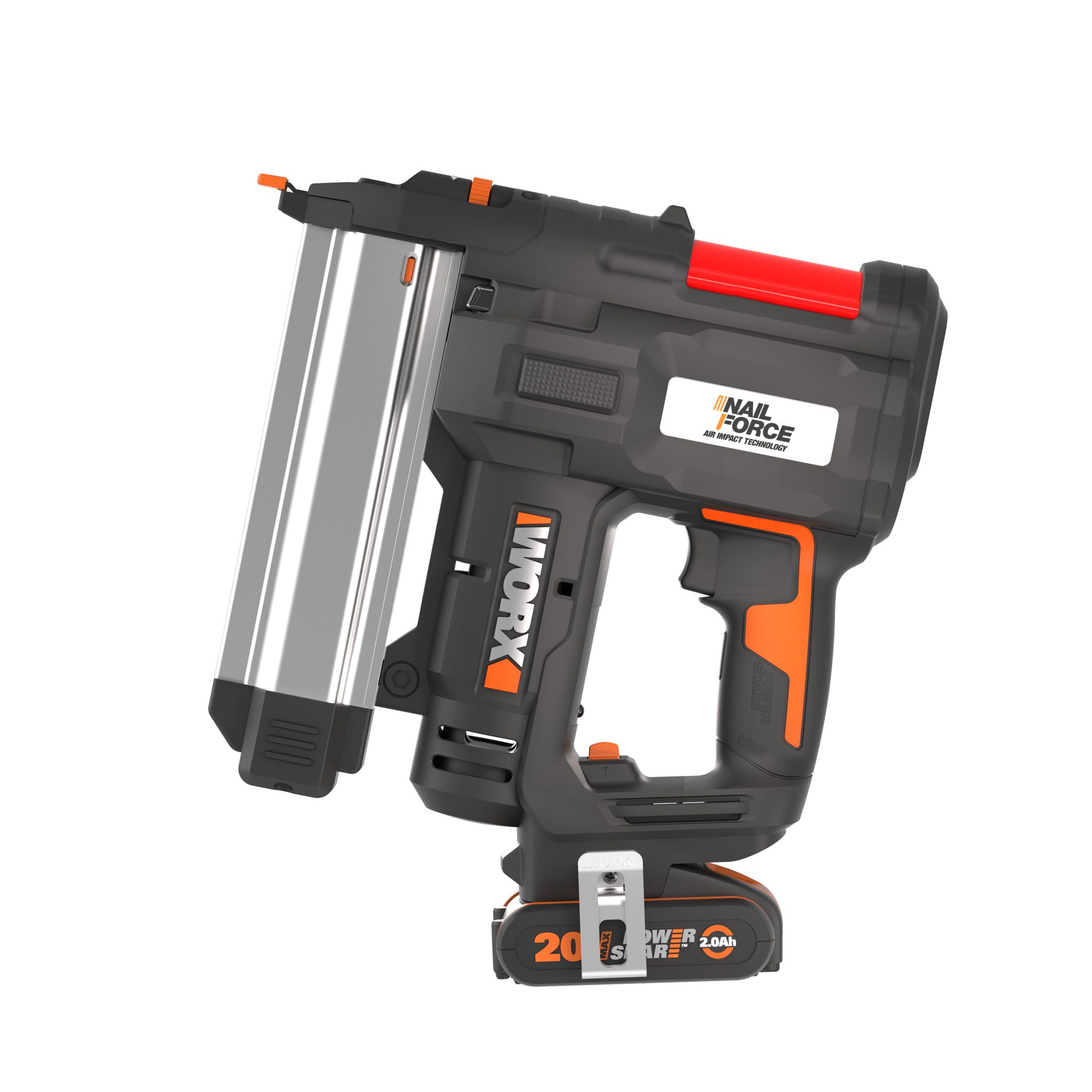 WORX 20V NITRO 2in1 Brad and Finish Nailer / Stapler 2Ah POWERSHARE