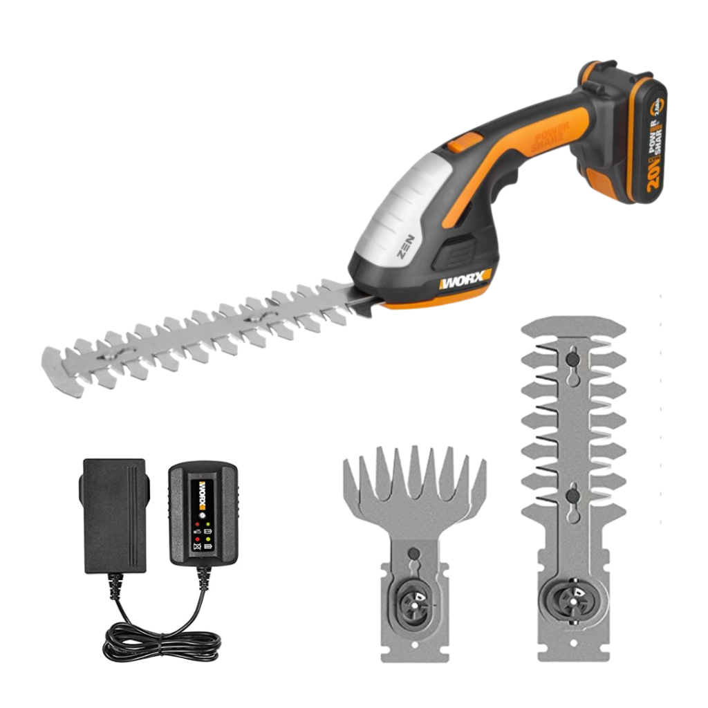 WORX 20V 3-in-1 Shrub / Grass Shears | 2Ah POWERSHARE Kit | WG801E ...